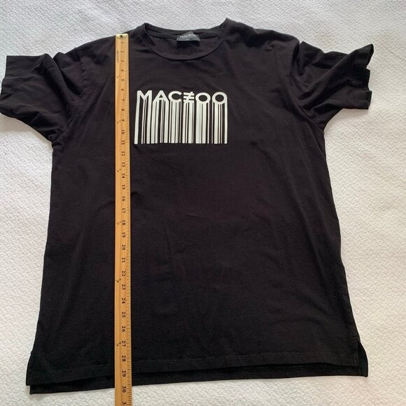 Maceoo black short sleeve spellout logo drip t-shirt - Size XL - Picture 8 of 8
